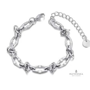 Плетена гривна от стомана White